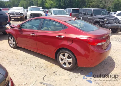 2013 Hyundai Elantra Gls from USA, damaged, VIN 5NPDH4AE3DH336309